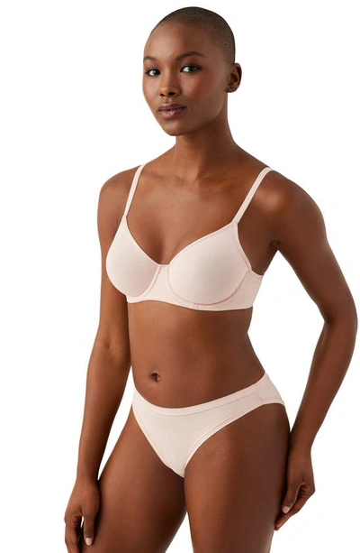Shop B.tempt'd By Wacoal Cotton To A Tee Underwire Unlined Bra In Rose Smoke