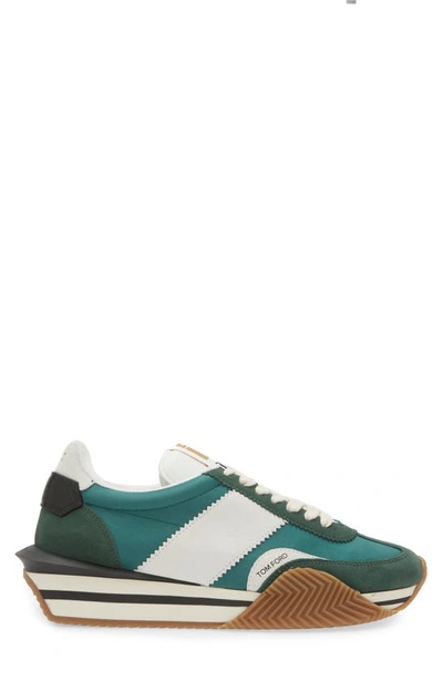 Shop Tom Ford James Sneaker In Pine Green
