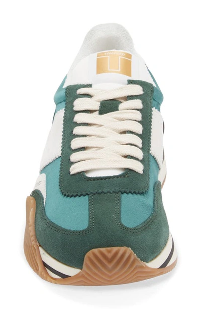 Shop Tom Ford James Sneaker In Pine Green