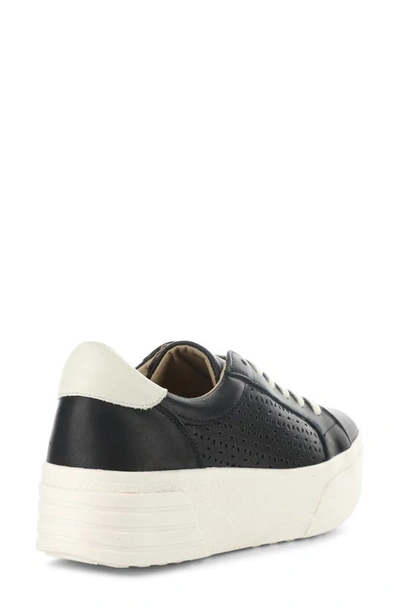 Shop Bos. & Co. Lotta Platform Sneaker In Black/ Pearl Veronica