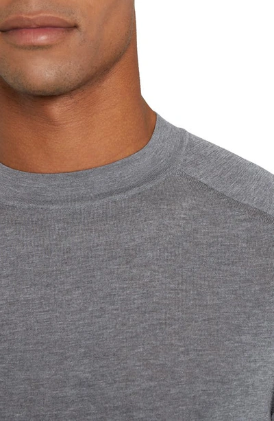 Jack Victor Victoria Cotton & Silk T-shirt In Light Grey