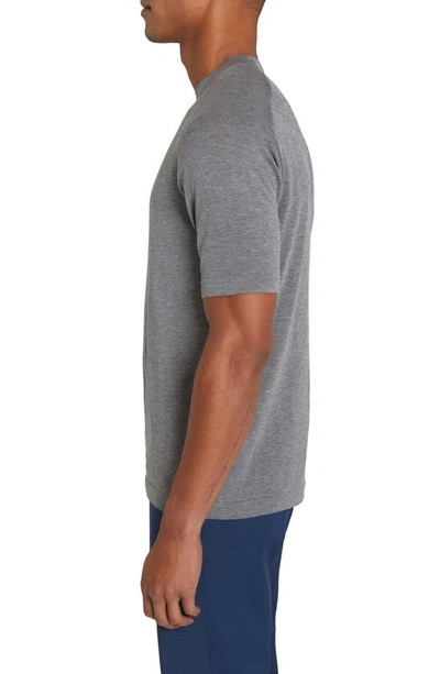 Jack Victor Victoria Cotton & Silk T-shirt In Light Grey