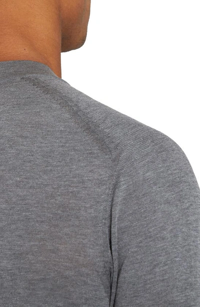 Jack Victor Victoria Cotton & Silk T-shirt In Light Grey