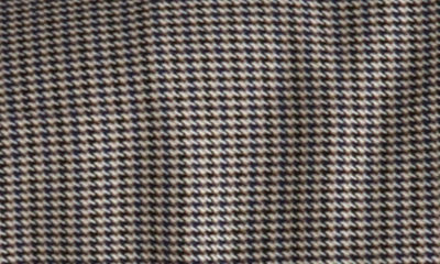 Mango Houndstooth Skinny Ankle Suit Pants In Blue