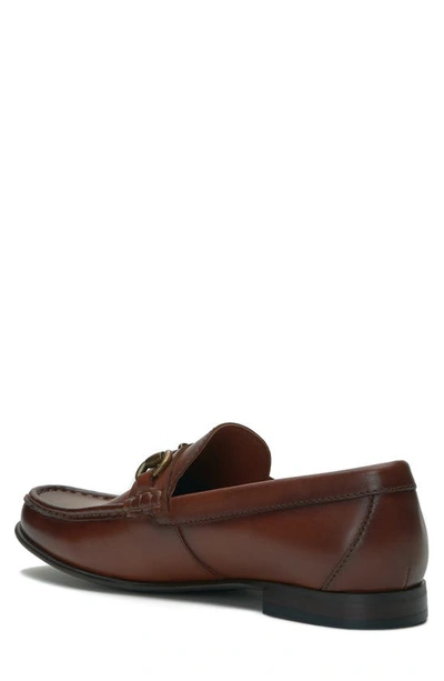 Shop Vince Camuto Caelan Moc Toe Bit Loafer In Cognac