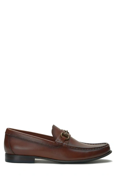 Shop Vince Camuto Caelan Moc Toe Bit Loafer In Cognac