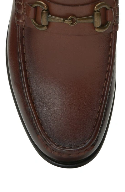 Shop Vince Camuto Caelan Moc Toe Bit Loafer In Cognac