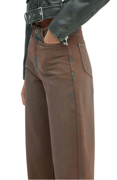 Shop Mango High Waist Slouchy Jeans In Brown