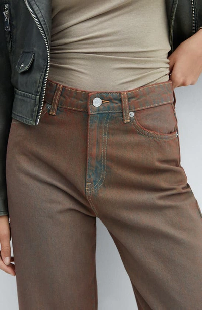 Mango Women's High-waist Slouchy Jeans In Brown