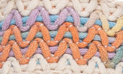 Shop Chinese Laundry Egan Crochet Platform Slingback Sandal In Pink Multi