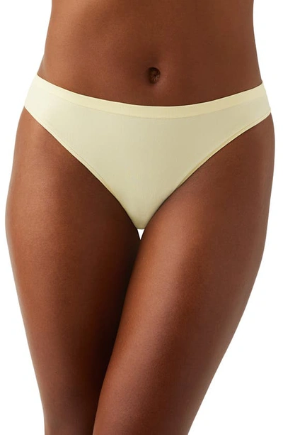 Shop B.tempt'd By Wacoal Comfort Intended Daywear Thong In Pastel Yellow