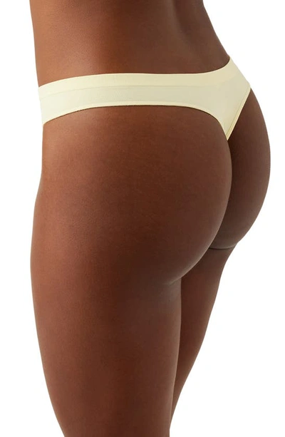 Shop B.tempt'd By Wacoal Comfort Intended Daywear Thong In Pastel Yellow