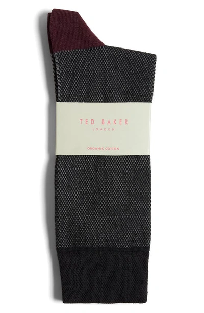 Shop Ted Baker Cortex Micropattern Dress Socks In Black