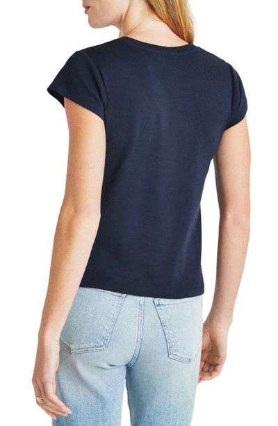 Shop Splendid Faye Crewneck Tee In Navy