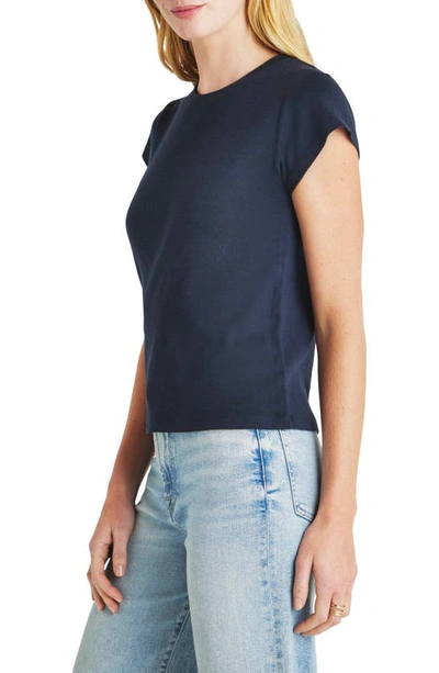 Shop Splendid Faye Crewneck Tee In Navy