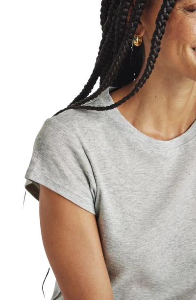 Splendid Crewneck T-shirt In Heather Grey