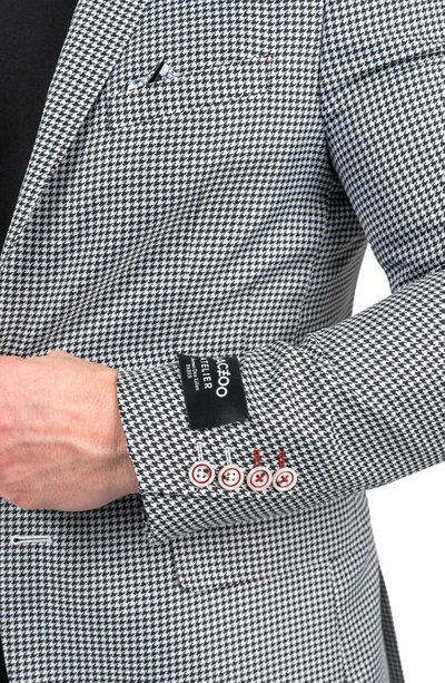 Maceoo Descartes Houndstooth Sport Coat In Black