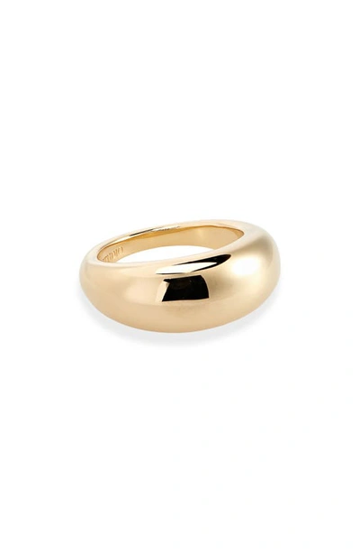 Shop Lie Studio The Anna Ring In 18k Gold Plating