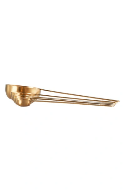 Le Creuset Set Of 5 Measuring Spoons In Gold