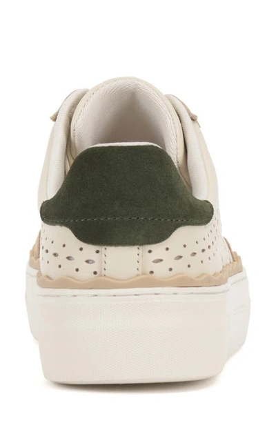 Shop Vince Camuto Jenlie Platform Sneaker In Creamy White/ Light Green