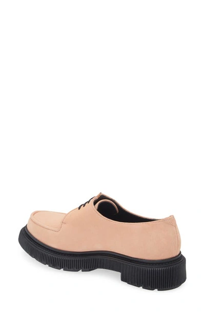Adieu Apron Toe Derby In Strawberry
