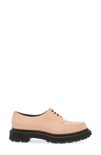 Adieu Apron Toe Derby In Strawberry