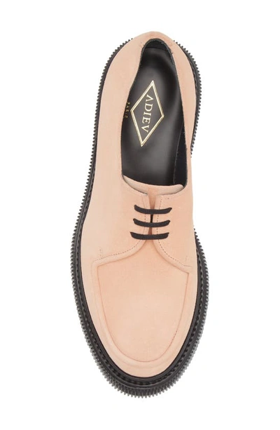 Adieu Apron Toe Derby In Strawberry