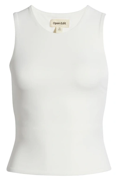 Shop Open Edit Smooth Edit Crewneck Tank In Ivory Cloud