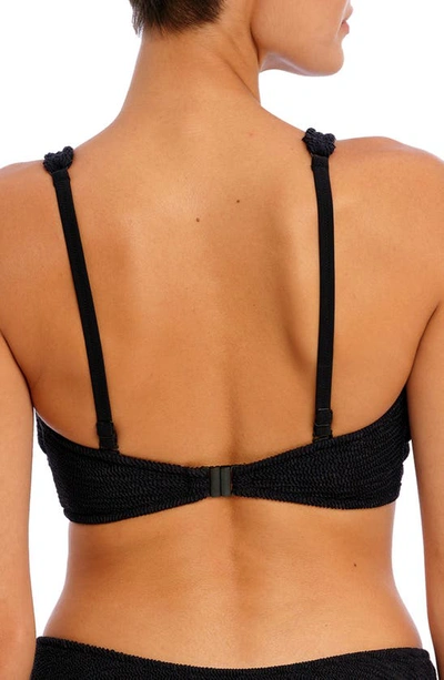 Freya Ibiza Waves Underwire Bralette Bikini Top In Black
