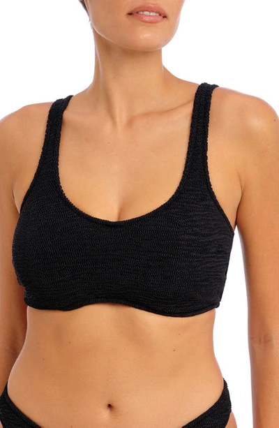 Freya Ibiza Waves Underwire Bralette Bikini Top In Black