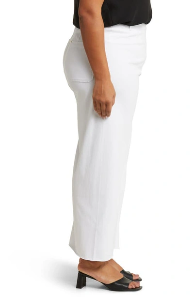 Shop Lyssé Erin High Waist Ponte Wide Leg Pants In White