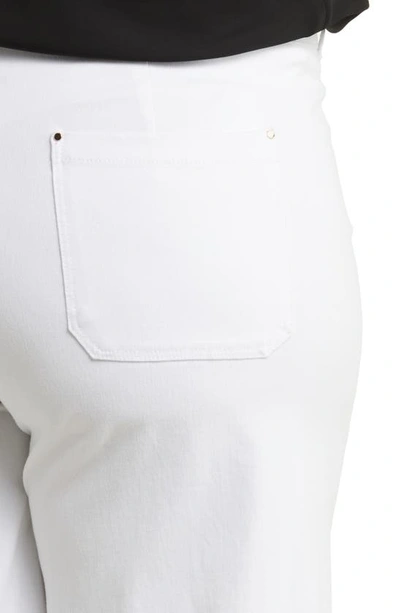 Lyssé Erin High Waist Ponte Wide Leg Pants In White