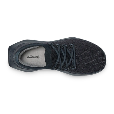 Allbirds Tree Dasher Eclipse Mens Fitness Workout Running Shoes In Black