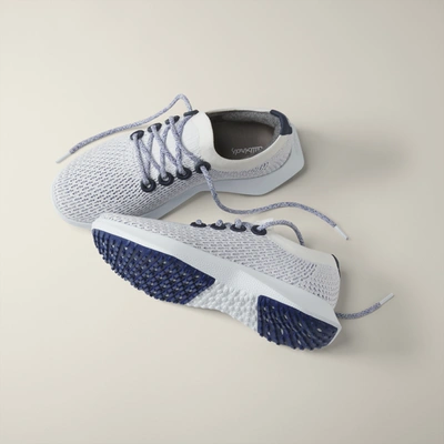 Shop Allbirds Women's Tree Dasher 2 In Blizzard/hazy Cobalt