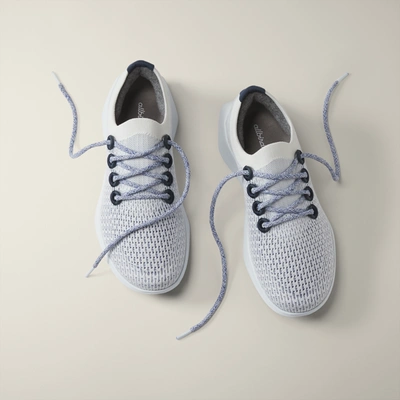 Allbirds Men's Tree Dasher 2 In Blizzard/hazy Cobalt