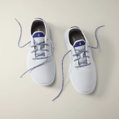 Shop Allbirds Women's Tree Sneakers In Blizzard/hazy Cobalt