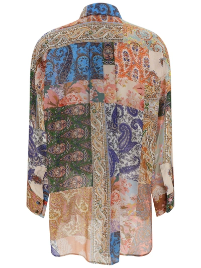Shop Zimmermann Devi Manstyle Oversize Silk Shirt