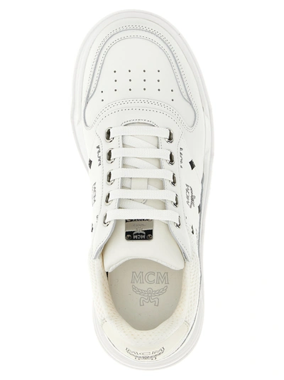 Shop Mcm Skyward Sneakers White