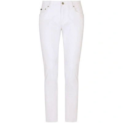 Shop Dolce & Gabbana Pants In White