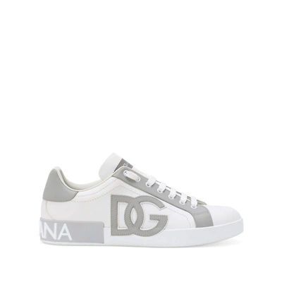 Shop Dolce & Gabbana Sneakers In White/grey