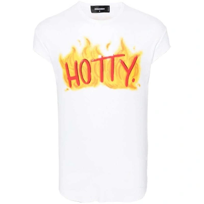 Shop Dsquared2 T-shirts In White