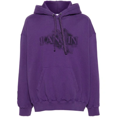 Shop Lanvin Sweatshirts In Purple