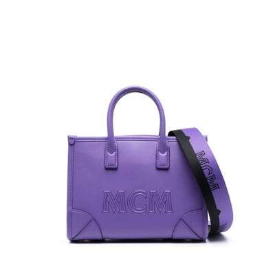 Shop Mcm Bags In Purple