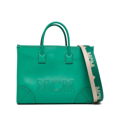 Shop Mcm Bags In Green
