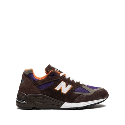 Shop New Balance Sneakers In Brown/purple