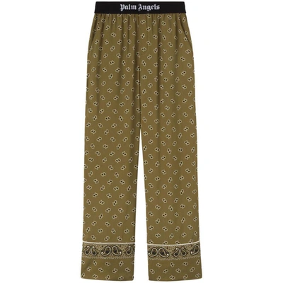 Shop Palm Angels Pants In Green