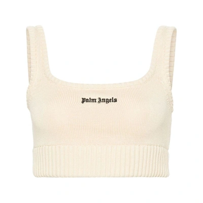 Shop Palm Angels Tops In Neutrals
