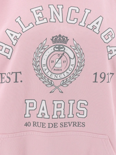 Shop Balenciaga Cotton Sweatshirt With Frontal Print