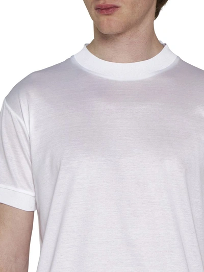 Shop Tagliatore T-shirts And Polos In White