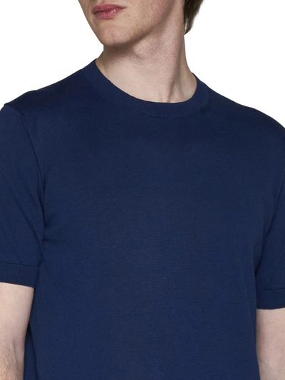 Shop Tagliatore T-shirts And Polos In Blue